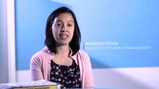 Student Testimonial: Mariechu Puyos -  Grad Dip in Management