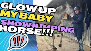 GLOW UP my baby showjumping horse!