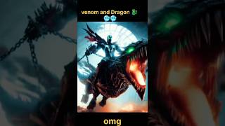 Venom vs dragon 🐉 🥶 #shorts #ai #marvel #youtubeshorts