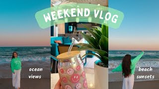 WEEKEND VLOG: beach sunsets, pickleball, & hanging out with friends