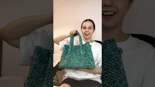 Видео-обзор сумки из бусин❤️‍🔥 #handmade #сумкиизбусин #shortsvideo #ручнаяробота #asmr #asmrvideo