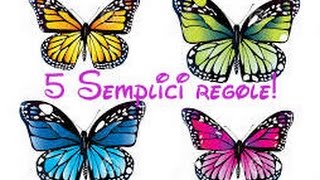 Impariamo a disegnare le farfalle! - 5 Semplici regole!