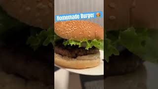 💯Homemade Burger🍔 #food #shorts #burger *ingredients in the description box