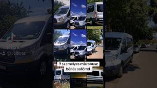 9 személyes mikrobusz bérlés sofőrrel. Személyszállítás kisbusszal.www.lacibusz.hu #személyszállítás