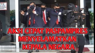 Aksi Latihan Paspampres bergerak Cepat menyelamatkan Presiden Dan wakil presiden