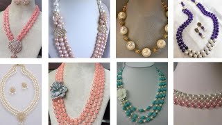 necklace designs🔥🔥|| new necklace💞|| pearls necklace designs