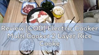 Review [COD] Electric Cooker Multi Cooker 2 Layer Rice Cooker Electric Cooker Non-stick Electric Fr