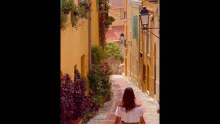 Welcome to Menton, the most colorful village in the French Riviera 😍🌈 #france #travel #shorts