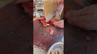 Amazing cutting the meat #cactusfoodies #shorts #cuttingskills #meat