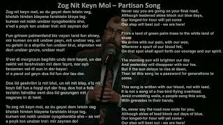 The Partisans' Song