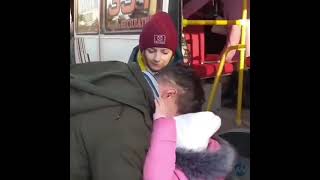 Ukrainian emotional father telling goodbye to his daughter#shorts #emoihanoipho #emotional #warzone