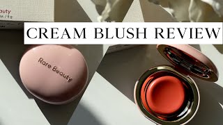 Rare Beauty Stay Vulnerable Melting cream blush Review | aboutsomethingpretty