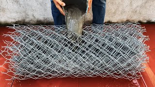 Creative Ideas _ How To Make Cement Flower Pots From Iron Mesh In A Very Unique Way