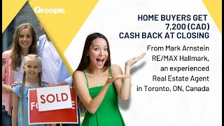 Home buyers get 7,200 (CAD) cash back from Mark Arnstein RE/MAX Hallmark in Toronto, ON, Canada