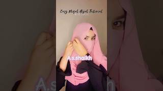 hijab tutorial with Abaya #arabic #hijab #hijabtutorial #viral #2024 #trending #beautiful#hijabdaily