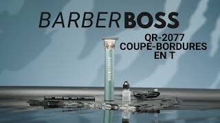 BarberBoss QR-2077 Tondeuse à barbe et cheveux T-Blade – Tondeuse de précision