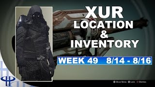 Destiny - Xur Day! Inventory and Location (August 14 - August 16th) - The one with Gjallarhorn