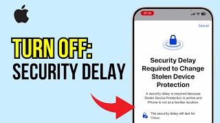 How to Turn Off Security Delay on iPhone | Security Delay in Progress iPhone