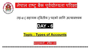 Types of Accounts MCQs with Answer | Day-6 | NRB Pretest Class || Online Padhne Ghar