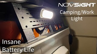 Insane Battery Life | Novsight Rechargeable Camping / Work Light