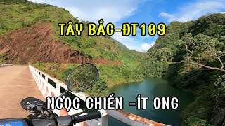 Chạy xe dọc lòng hồ thủy điện Nậm Chiến đến thị trấn Ít Ong, Mường La, Sơn La - đường tỉnh ĐT109