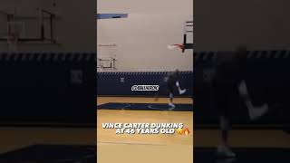 Vice Carter dunking at 46 years old 😮🔥 #shorts #vincecarter #basketball