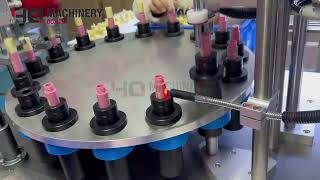 rotary lip glaze filling stoppering and capping machine|YQ lip gloss dispenser  #equipment