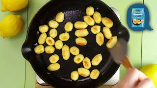 Lemon Maple Salad Topped with Olivieri® Skillet Gnocchi