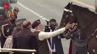 PM Modi gives farewell to Virat as the lead steed retires after 19 years of service #republicday2022