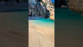 Cala Mariolu is a beautiful beach on the northeast coast of the island of Sardinia in Italy #shorts