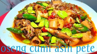 tumis cumi asin pete || soal rasa tidak usah ragu !! tidak alot enak banget  di coba aja!