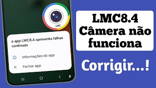 Como corrigir o problema de não funcionamento do Lmc8.4 |