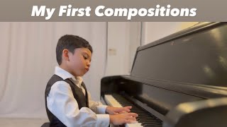 Gabriel Acosta (6 years old) playing his very own musical compositions on the piano.