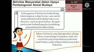 IPS Kelas 5 Tema 3 Subtema 2 KD 3.2 |Pembangunan Sosial Budaya