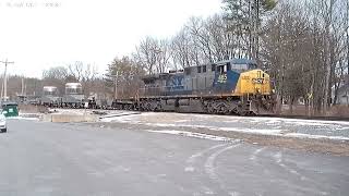 HD/4K RARE!!! Daytime Nuclear Waste Train Chase w/ CSXT #465 Leading February 2024