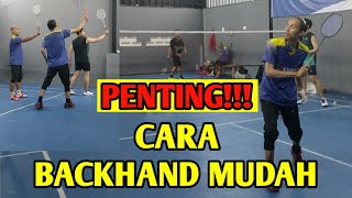 CARA MELATIH BACKHAND ITU MUDAH LOH!!! #badminton #badmintonindonesia #training