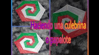 Haciendo una culebrina o papalote