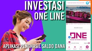 APLIKASI ONE LINE INVESTASI TERBARU 19/03/2024 PENGHASIL SALDO DANA