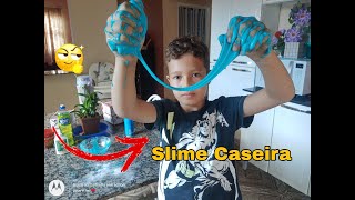 Como fazer slime Caseira simples e rápido !