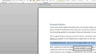 Format Painter In Word 2010