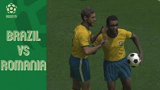 PES 2021 - Brazil vs Romania - world cup 1970