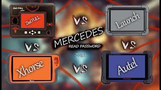 Autel VS Launch VS Xhorse VS Zed Full - Mercedes Read Password / Add Key Speed Test Кто бестрее?