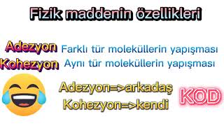 TYT FİZİK MADDENİN ÖZELLİKLERİ KISACA ÖĞREN