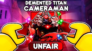 How To UNLOCK DEMENTED TITAN CAMERAMAN In Toilet Tower Defense