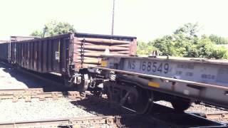 Norfolk Southern Freight Pounding the Diamond in Marion, OH 9/17/2013