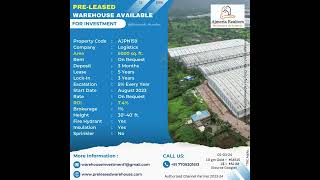 5000SQ FT PRE-LEASED WAREHOUSE PROPERTY AVAILABLE FOR INVESTMENT IN BHIWANDI FOR INVESTMENT BANKER