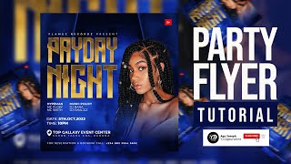 Party Flyer Tutorial | Event Flyer