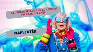 Az utolsó feladvány sokaknak feladja a leckét!  Napi játék