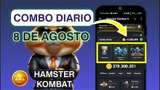 Combo diario 8 de agosto Hamster Kombat #hamsterkombat #youtubeshorts #fyp #combodiario