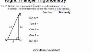 Right Triangle Trigonometry - Trigonometric Ratios